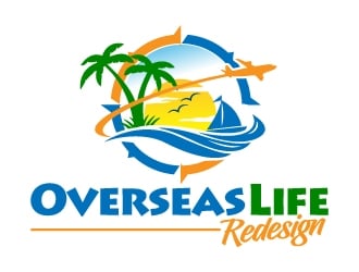 Overseas Life Redesign logo design by jaize
