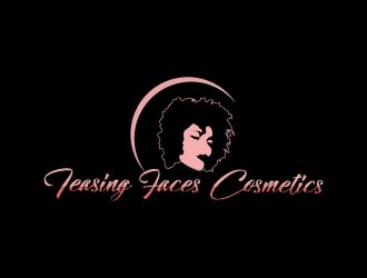 Teasing Faces Cosmetics  logo design by bulatITA
