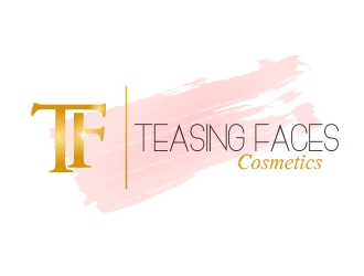 Teasing Faces Cosmetics  logo design by d_OConnor