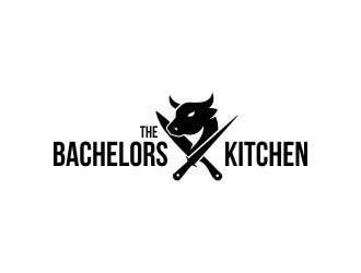 The Bachelors kitchen logo design by mikael