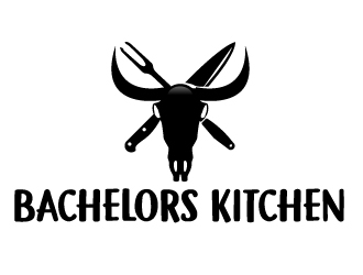 The Bachelors kitchen logo design by ElonStark