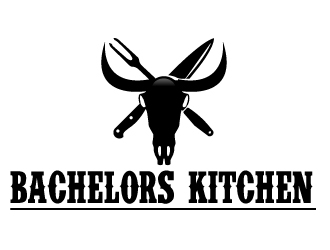 The Bachelors kitchen logo design by ElonStark