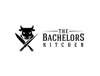 The Bachelors kitchen logo design by mikael