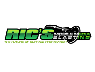 Ric’s Mobile Media Blasting logo design by Cekot_Art