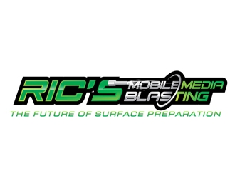 Ric’s Mobile Media Blasting logo design by gogo