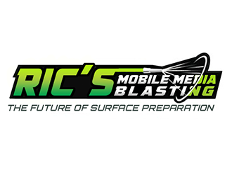 Ric’s Mobile Media Blasting logo design by Optimus