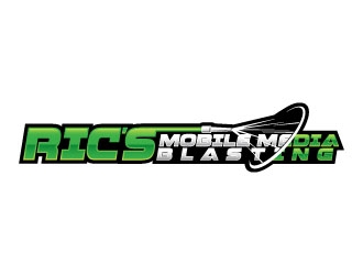 Ric’s Mobile Media Blasting logo design by daywalker