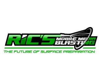 Ric’s Mobile Media Blasting logo design by jaize