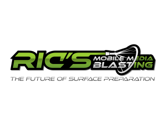 Ric’s Mobile Media Blasting logo design by IrvanB