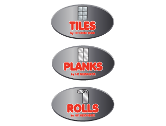 TILES PLANKS & ROLLS by Hi! Neighbor  logo design by IanGAB
