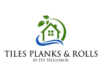 TILES PLANKS & ROLLS by Hi! Neighbor  logo design by jetzu