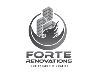 Forte Renovations logo design by emberdezign