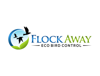 Flock Away  logo design by pionsign