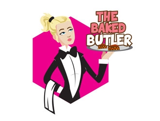 The Baked Butler logo design by LogoInvent