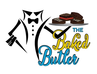 The Baked Butler logo design by Roma
