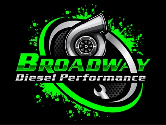 broadway diesel performance logo design by MAXR