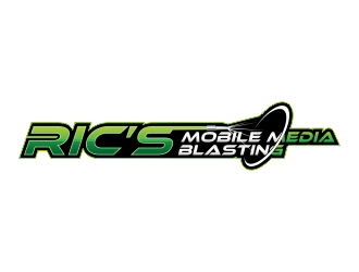 Ric’s Mobile Media Blasting logo design by Dhieko
