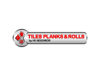 TILES PLANKS & ROLLS by Hi! Neighbor  logo design by senandung
