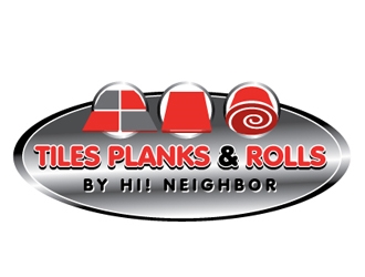 TILES PLANKS & ROLLS by Hi! Neighbor  logo design by gogo