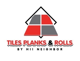 TILES PLANKS & ROLLS by Hi! Neighbor  logo design by gogo
