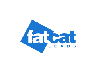 Fat Cat Leads logo design by denfransko