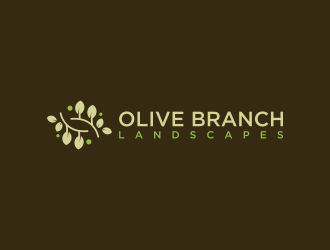 Olive Branch Landscapes logo design by dewipadi
