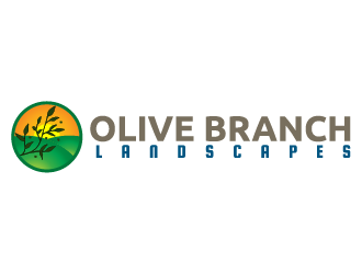 Olive Branch Landscapes logo design by IanGAB