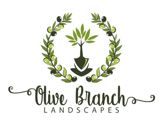 Olive Branch Landscapes logo design by LogoInvent