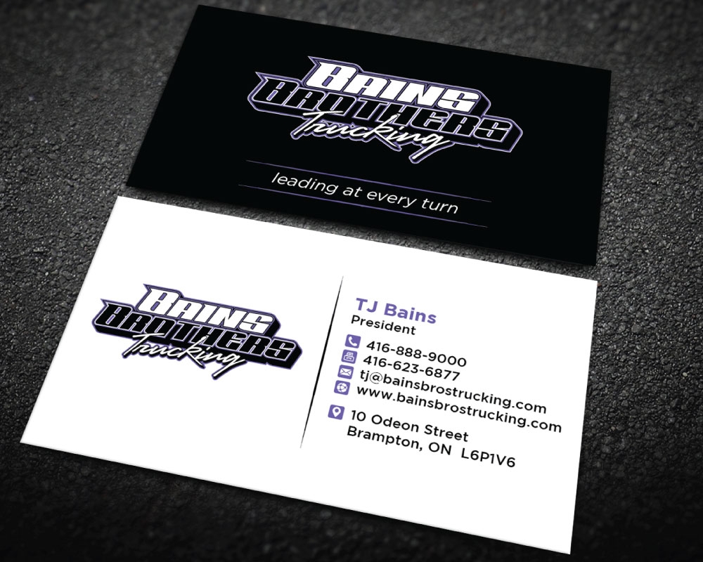 BAINS BROTHERS TRUCKING / BAINS BROS TRUCKING logo design by Boomstudioz