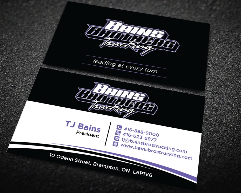 BAINS BROTHERS TRUCKING / BAINS BROS TRUCKING logo design by Boomstudioz