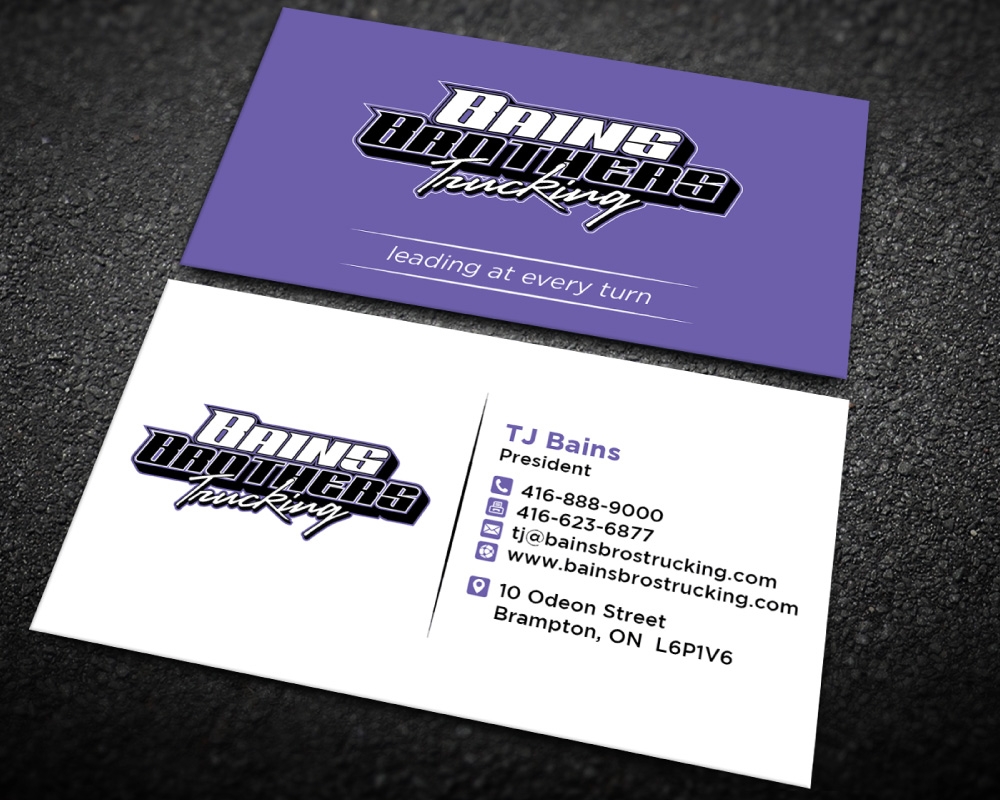 BAINS BROTHERS TRUCKING / BAINS BROS TRUCKING logo design by Boomstudioz