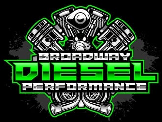 broadway diesel performance logo design by daywalker