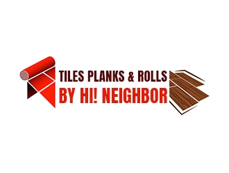 TILES PLANKS & ROLLS by Hi! Neighbor  logo design by zizo
