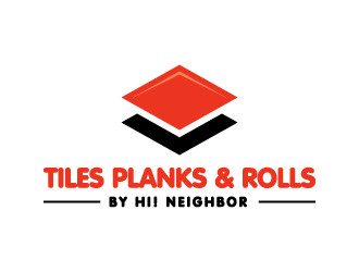 TILES PLANKS & ROLLS by Hi! Neighbor  logo design by pencilhand