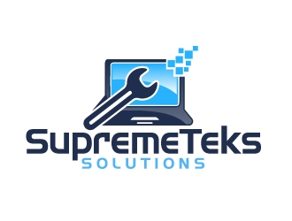 SupremeTeks Solutions logo design by ElonStark