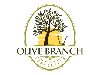 Olive Branch Landscapes logo design by Suvendu