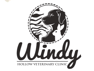 Windy Hollow Veterinary Clinic logo design by Suvendu