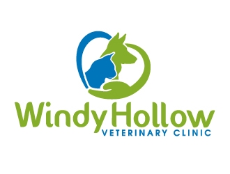 Windy Hollow Veterinary Clinic logo design by ElonStark