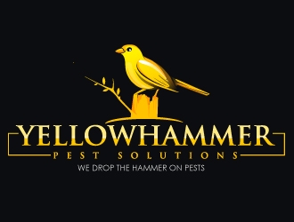 YellowHammer Pest Solutions logo design by Suvendu