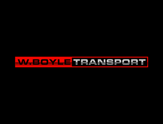 W.BOYLE TRANSPORT logo design by johana
