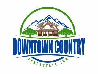 Downtown Country Real Estate, Inc logo design by Girly