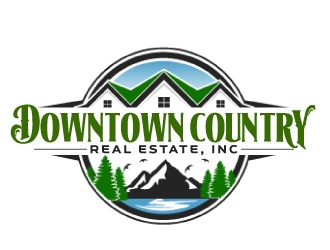 Downtown Country Real Estate, Inc logo design by ElonStark