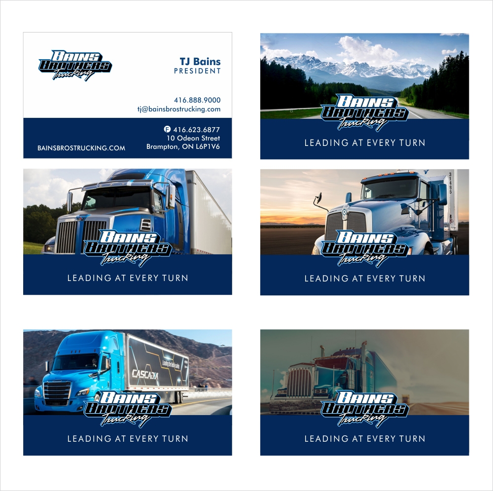 BAINS BROTHERS TRUCKING / BAINS BROS TRUCKING logo design by MCXL