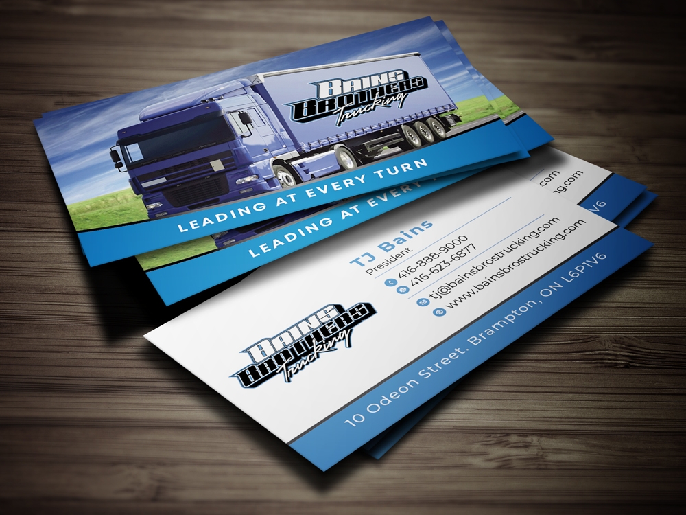 BAINS BROTHERS TRUCKING / BAINS BROS TRUCKING logo design by rootreeper