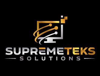 SupremeTeks Solutions logo design by jaize