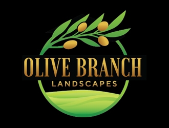 Olive Branch Landscapes logo design by Roma