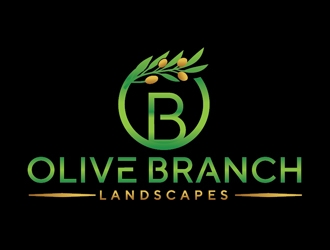 Olive Branch Landscapes logo design by Roma