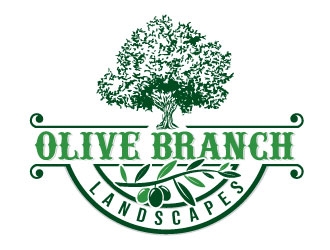 Olive Branch Landscapes logo design by Conception