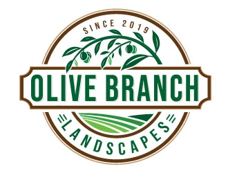 Olive Branch Landscapes logo design by Conception