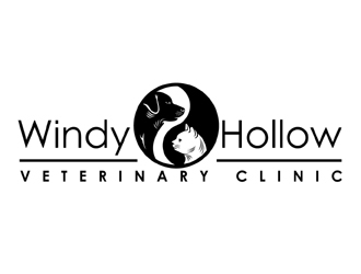 Windy Hollow Veterinary Clinic logo design by MAXR